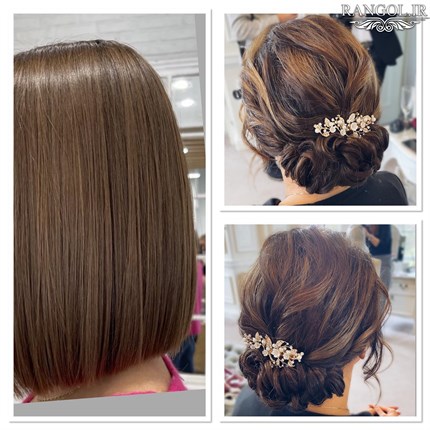 مدل شینیون موی کوتاه عروسی شینیون مو فر کوتاه شینیون موی پایین شینیون مو کوتاه پشت سر عروسی