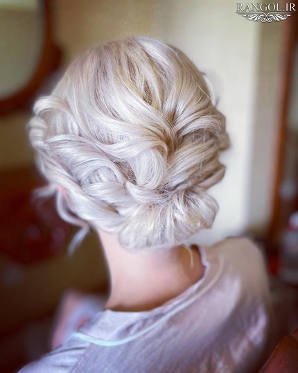 مدل شینیون موی کوتاه عروسی شینیون مو فر کوتاه شینیون موی پایین شینیون مو کوتاه پشت سر عروسی