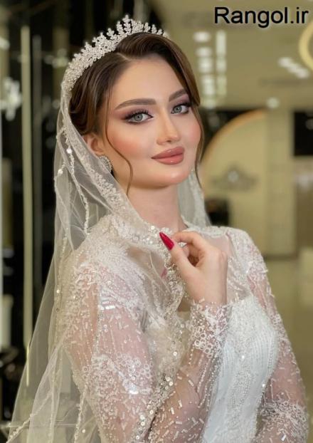 عکس آرایش عروس عکس میکاپ عروس جدید لایت اروپایی شیک نود 