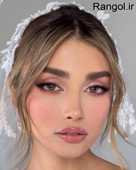 عکس آرایش عروس عکس میکاپ عروس جدید لایت اروپایی شیک نود 