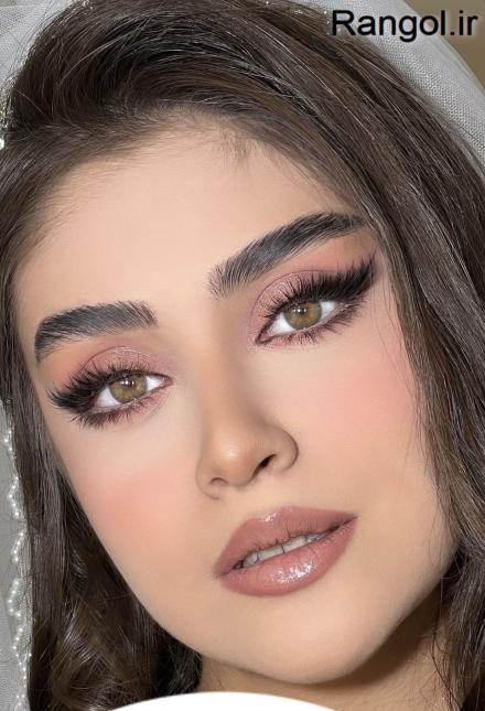 عکس آرایش عروس عکس میکاپ عروس جدید لایت اروپایی شیک نود 