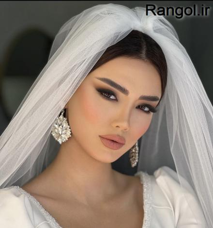 عکس آرایش عروس عکس میکاپ عروس جدید لایت اروپایی شیک نود 