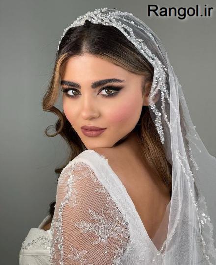 عکس آرایش عروس عکس میکاپ عروس جدید لایت اروپایی شیک نود 