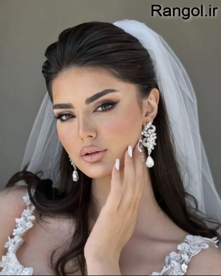 عکس آرایش عروس عکس میکاپ عروس جدید لایت اروپایی شیک نود 