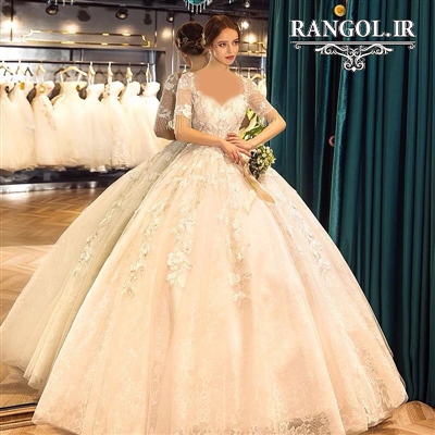لباس عروس پفی پرنسسی شیک جدید ایرانی