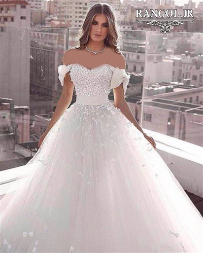 لباس عروس پفی پرنسسی شیک جدید ایرانی