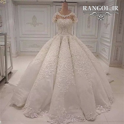 لباس عروس پفی پرنسسی شیک جدید ایرانی