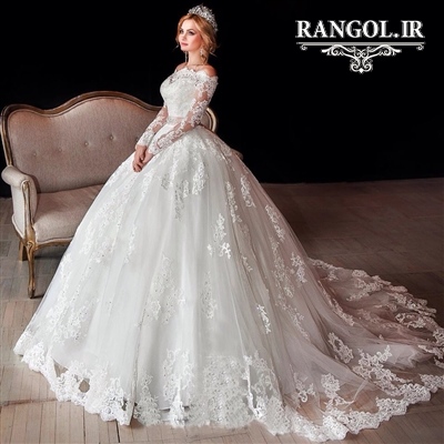 لباس عروس پفی پرنسسی شیک جدید ایرانی