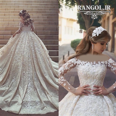لباس عروس پفی پرنسسی شیک جدید ایرانی