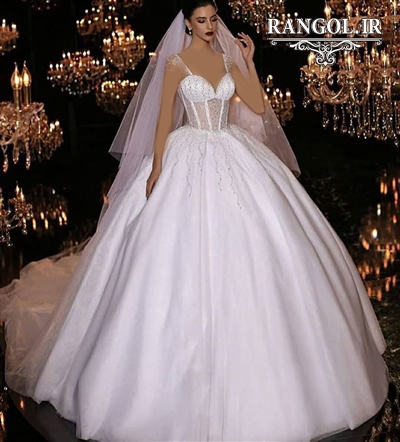 لباس عروس پفی پرنسسی شیک جدید ایرانی