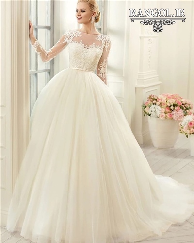 لباس عروس پفی پرنسسی شیک جدید ایرانی