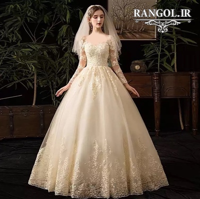 لباس عروس پفی پرنسسی شیک جدید ایرانی