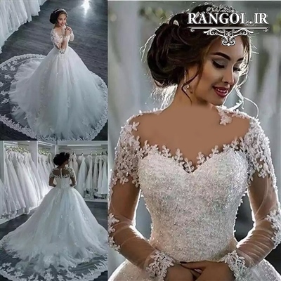 لباس عروس پفی پرنسسی شیک جدید ایرانی