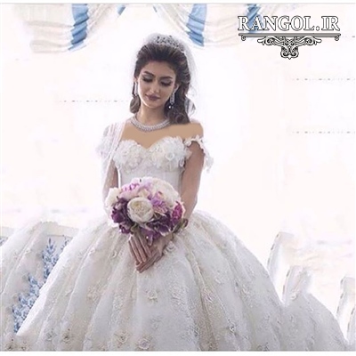 لباس عروس پفی پرنسسی شیک جدید ایرانی