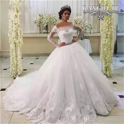 لباس عروس پفی پرنسسی شیک جدید ایرانی