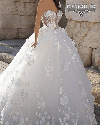 لباس عروس پفی پرنسسی شیک جدید ایرانی