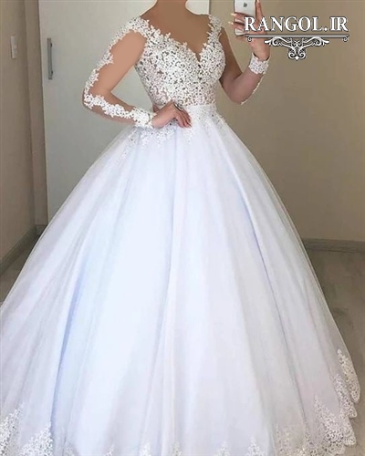 لباس عروس پفی پرنسسی شیک جدید ایرانی