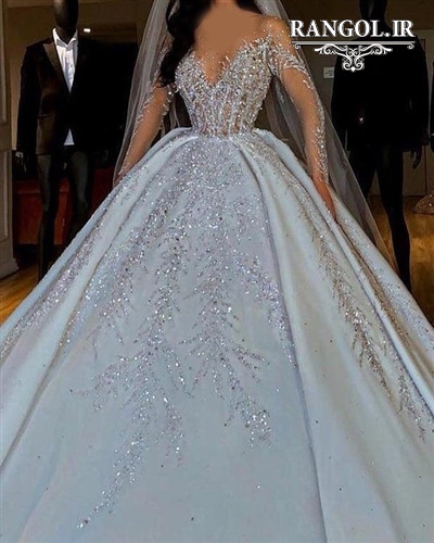 لباس عروس پفی پرنسسی شیک جدید ایرانی