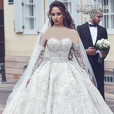 لباس عروس پفی پرنسسی شیک جدید ایرانی