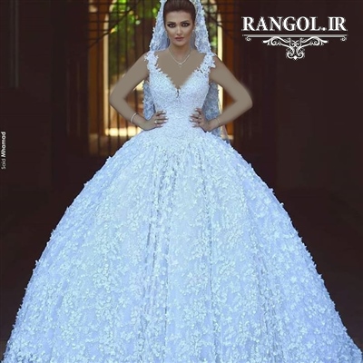 لباس عروس پفی پرنسسی شیک جدید ایرانی