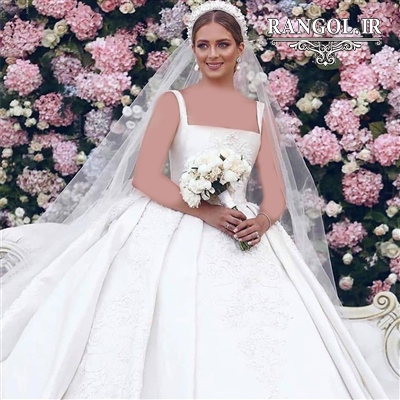 لباس عروس پفی پرنسسی شیک جدید ایرانی