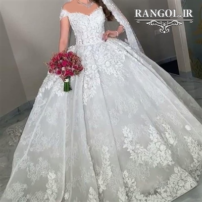 لباس عروس پفی پرنسسی شیک جدید ایرانی