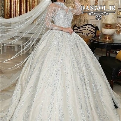لباس عروس پفی پرنسسی شیک جدید ایرانی
