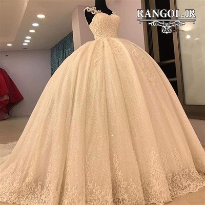 لباس عروس پفی پرنسسی شیک جدید ایرانی