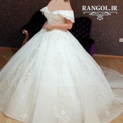 لباس عروس پفی پرنسسی شیک جدید ایرانی