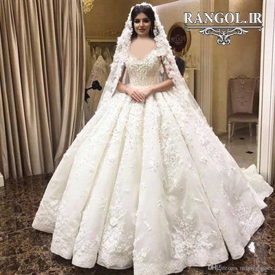 لباس عروس پفی پرنسسی شیک جدید ایرانی