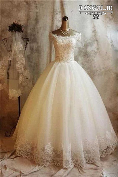لباس عروس پفی پرنسسی شیک جدید ایرانی