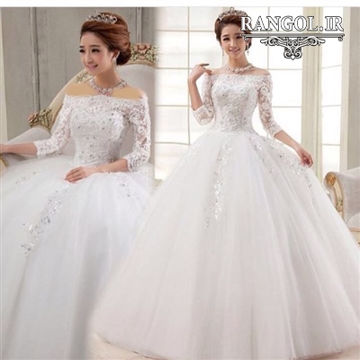 لباس عروس پفی پرنسسی شیک جدید ایرانی