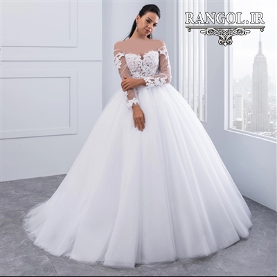 لباس عروس پفی پرنسسی شیک جدید ایرانی
