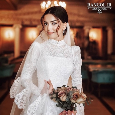 لباس عقد محضری مدل پیراهن عقد عروس شیک جدید خاص