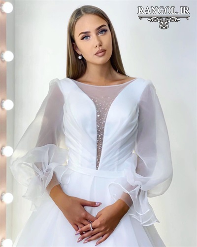 لباس عقد محضری مدل پیراهن عقد عروس شیک جدید خاص