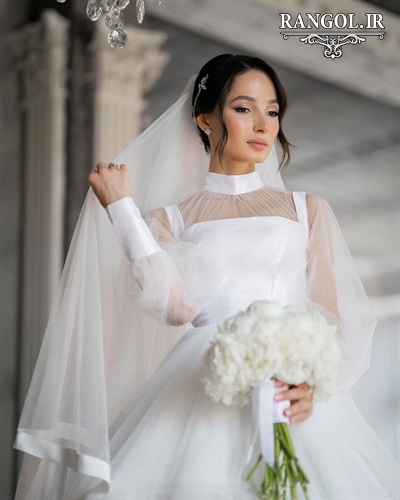 لباس عقد محضری مدل پیراهن عقد عروس شیک جدید خاص