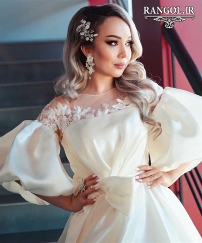 لباس عقد محضری مدل پیراهن عقد عروس شیک جدید خاص