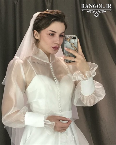 لباس عقد محضری مدل پیراهن عقد عروس شیک جدید خاص