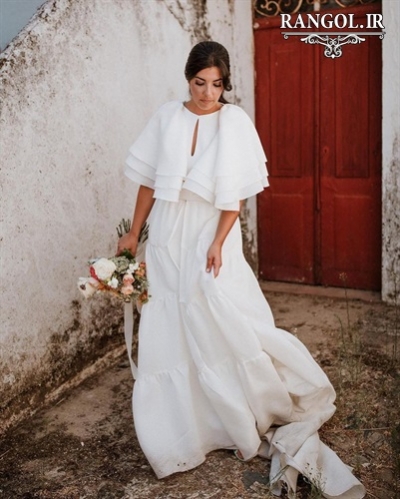 لباس عقد محضری مدل پیراهن عقد عروس شیک جدید خاص