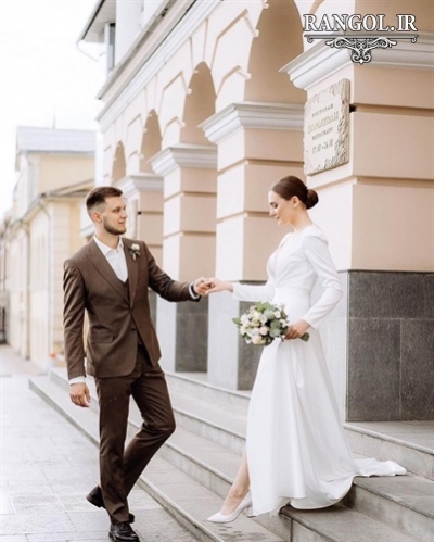 لباس عقد محضری مدل پیراهن عقد عروس شیک جدید خاص