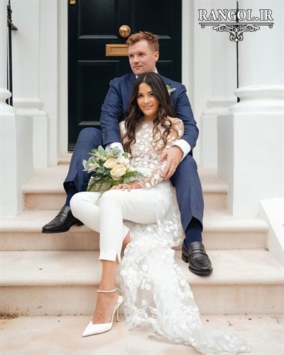 لباس عقد محضری مدل پیراهن عقد عروس شیک جدید خاص