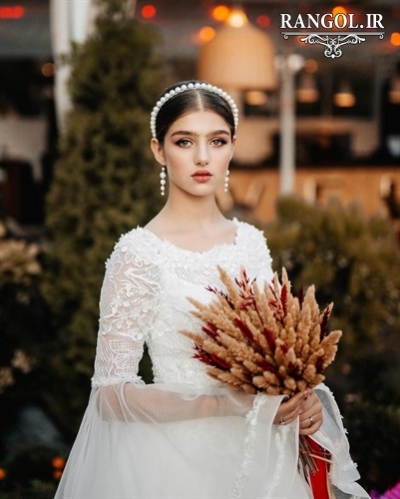 لباس عقد محضری مدل پیراهن عقد عروس شیک جدید خاص