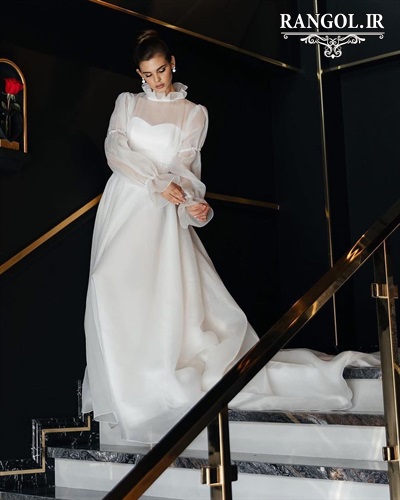 لباس عقد محضری مدل پیراهن عقد عروس شیک جدید خاص