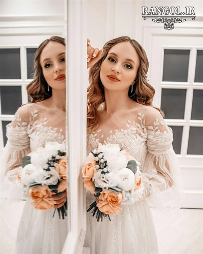 لباس عقد محضری مدل پیراهن عقد عروس شیک جدید خاص