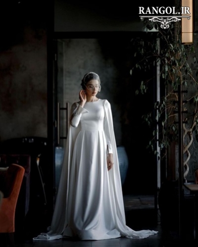 لباس عقد محضری مدل پیراهن عقد عروس شیک جدید خاص