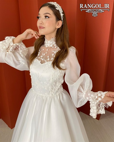لباس عقد محضری مدل پیراهن عقد عروس شیک جدید خاص
