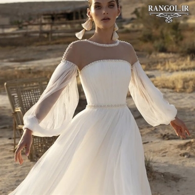 لباس عقد محضری مدل پیراهن عقد عروس شیک جدید خاص