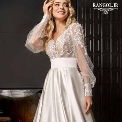 لباس عقد محضری مدل پیراهن عقد عروس شیک جدید خاص