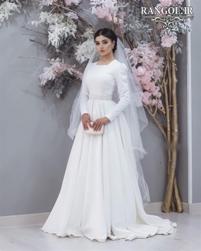 لباس عقد محضری مدل پیراهن عقد عروس شیک جدید خاص