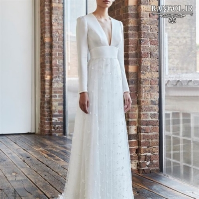 لباس عقد محضری مدل پیراهن عقد عروس شیک جدید خاص